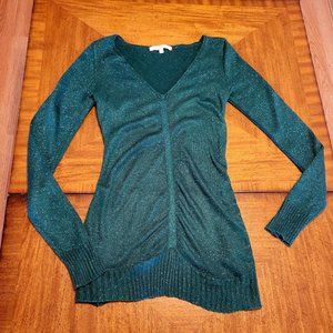Charlotte Russe Shimmer Evergreen Top